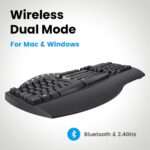 Perixx Periboard-612B Wireless Ergonomic Split Keyboard - Image 2