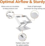 Amazon Basics - Laptop Stand for Desk, Portable and Adjustable Laptop Riser - Image 2