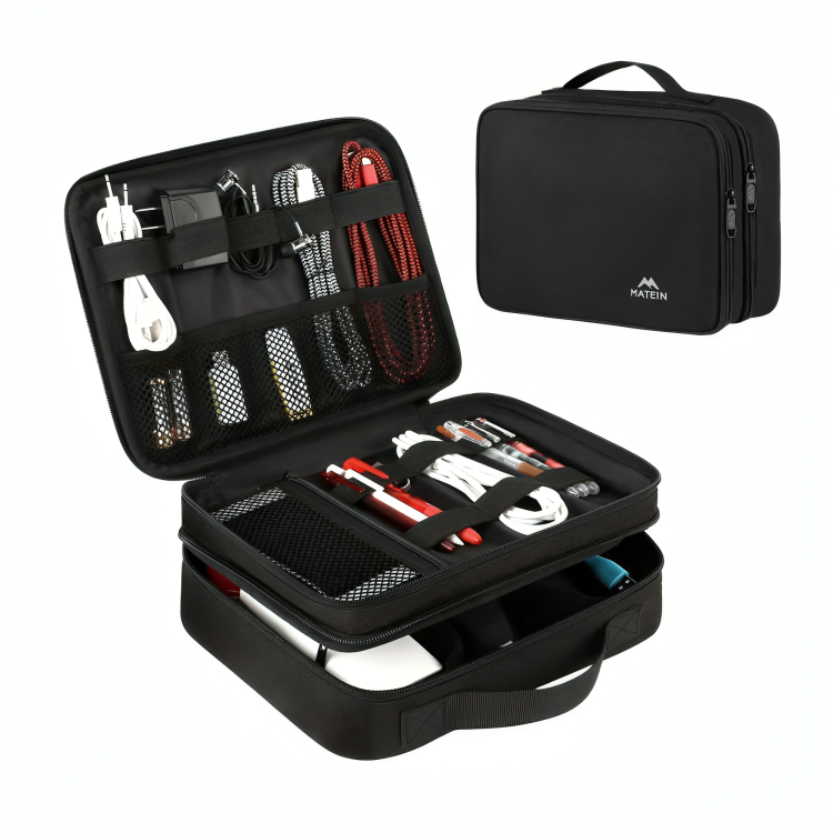 500-2-2.png MATEIN Electronics Organizer Travel Case, Water Resistant Cable Organizer Bag - Image 1