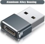 USB to USB C Adapter for iPhone 16 Charger 2Pack - Image 2