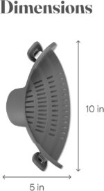 Kitchen Gizmo Snap N' Strain - Silicone Pasta Strainer Clip-On for Pots and Pans - Image 2