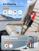 AstroAI Car Vacuum, Car Accessories, Portable Handheld Vacuum Cleaner - Image 2
