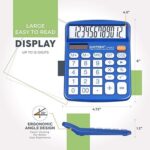 Desktop Calculator 12 Digit with Large LCD Display and Sensitive Button - Image 3