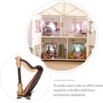 Wooden Mini Harp Model Ornament - Image 3