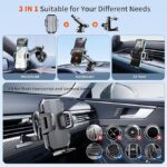 Upgraded 3-in-1 Car Phone Holder Mount [Powerful Suction] - Image 3