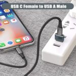 USB to USB C Adapter for iPhone 16 Charger 2Pack - Image 3