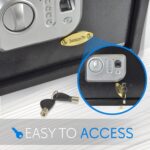 SereneLife Electronic Safe Box | Heavy Duty 13.8’’ x 9.8” Money Safe - Image 2