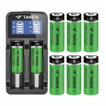 Taken 18500 Rechargeable Li-ion Battery with Charger