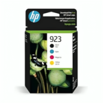 HP 923 Black, Cyan, Magenta, Yellow Ink Cartridges (4-Pack)