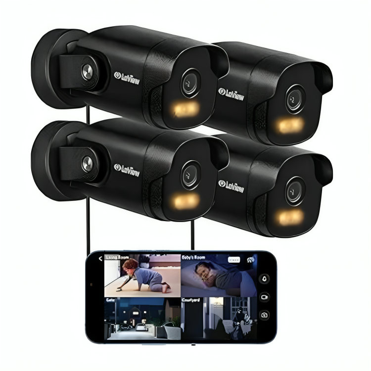 Untitled-design-2024-08-11T044254.754-1.png LaView 2K Security Camera Outdoor with Color Night Vision,3MP Wired Cameras for Home Security - Image 1