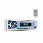 Pyle Marine Bluetooth Stereo Radio - 12v Single DIN Style Boat In dash Radio Receiver System