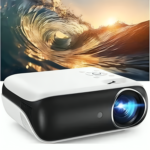 HAPPRUN Projector, Native 1080P Bluetooth Projector, Portable Outdoor Movie Projector