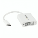 StarTech.com USB C to DVI Adapter - White - 1920x1200