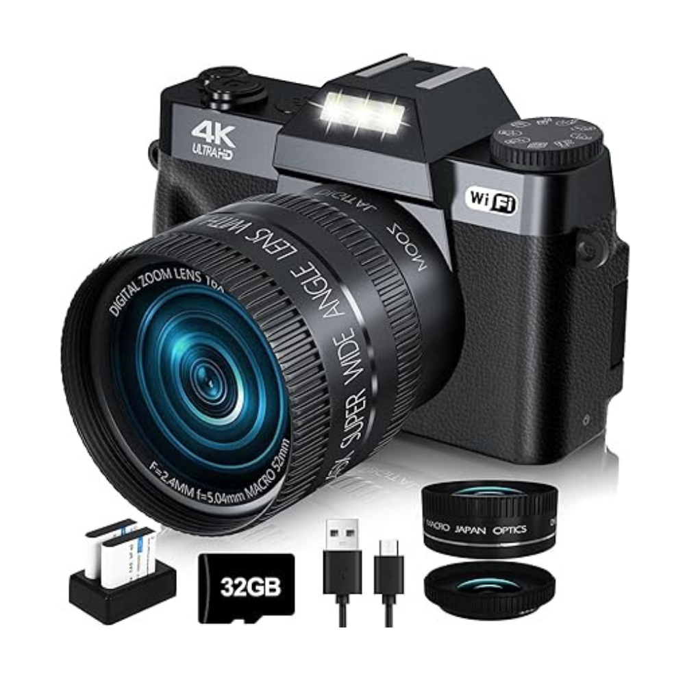 Untitled-design-2025-03-10T162016.217.png 2024 Upgrade VJIANGER Digital Camera for Photography 4K 56MP Vlogging Camera - Image 1