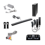 Nintendo Wii Console, Black Premium Bundle (Renewed)