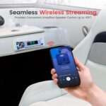 Pyle Marine Bluetooth Stereo Radio - 12v Single DIN Style Boat In dash Radio Receiver System - Image 2