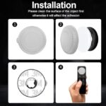 2 Pack Airtag Holder 3M Adhesive Sticker for Apple Airtag Case Hidden GPS - Image 2