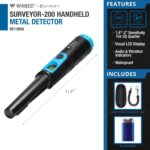 Barska Winbest SURVEYOR-200 Waterproof Handheld Portable Wand Pinpointer Metal Detector - Image 3
